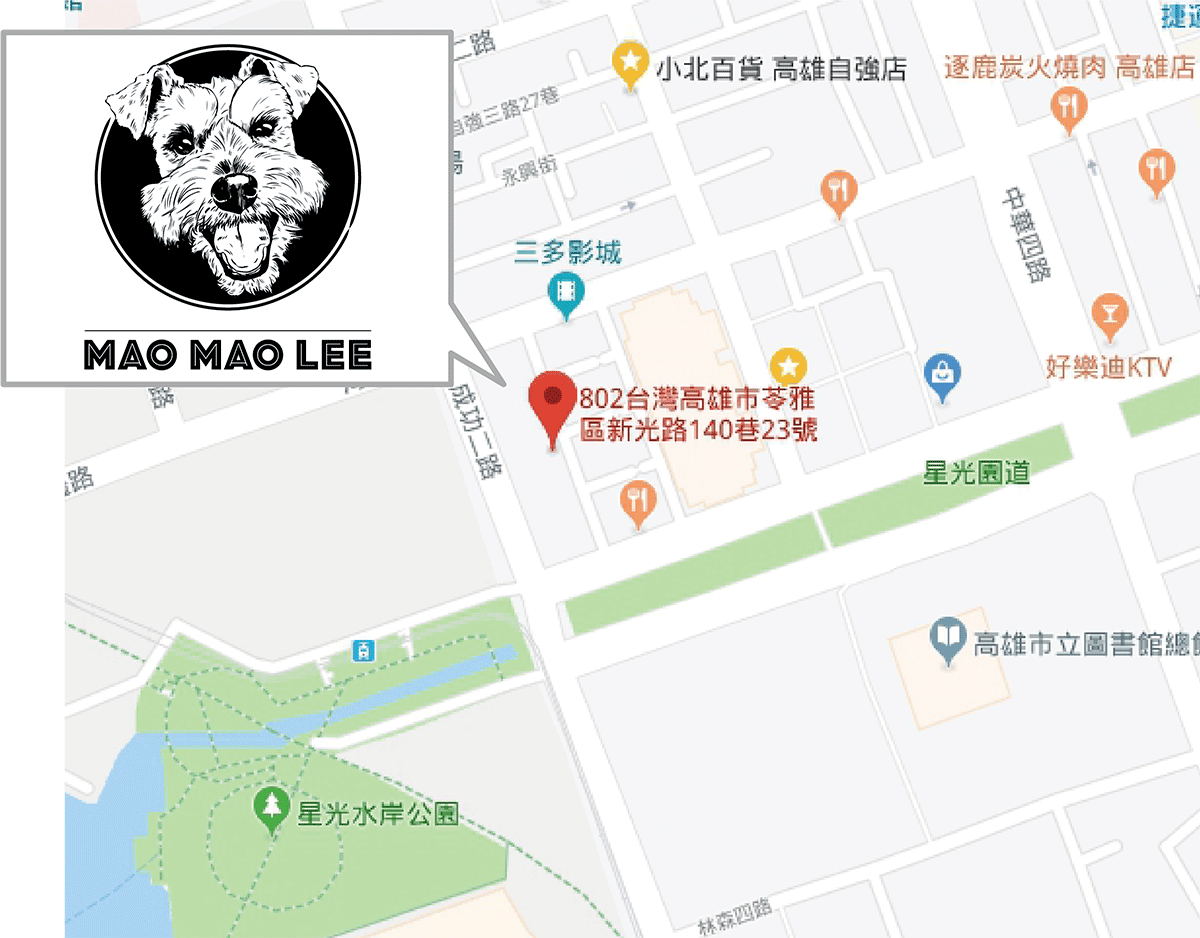 MAO MAO LEE 寵物餐廳地圖